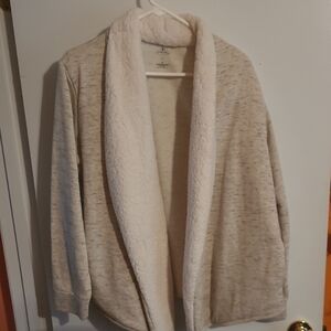 St. John's Bay Cream Faux Fur Cardigan